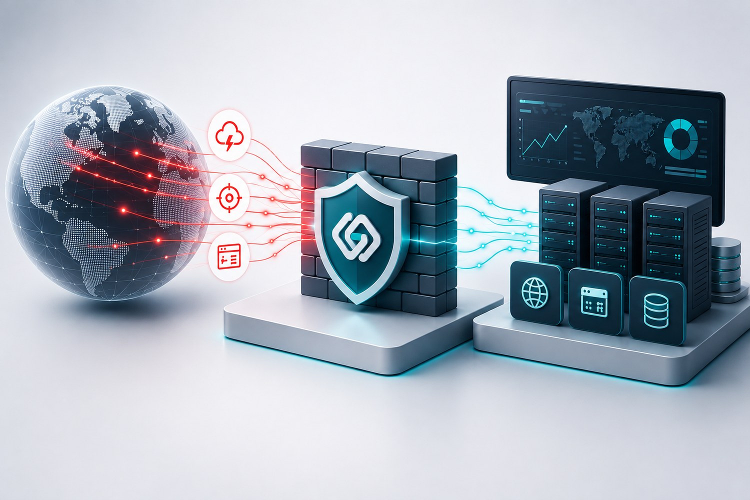 Nadzorovano testiranje DoS in DDoS, promet iz interneta proti zaščiti in strežniški infrastrukturi