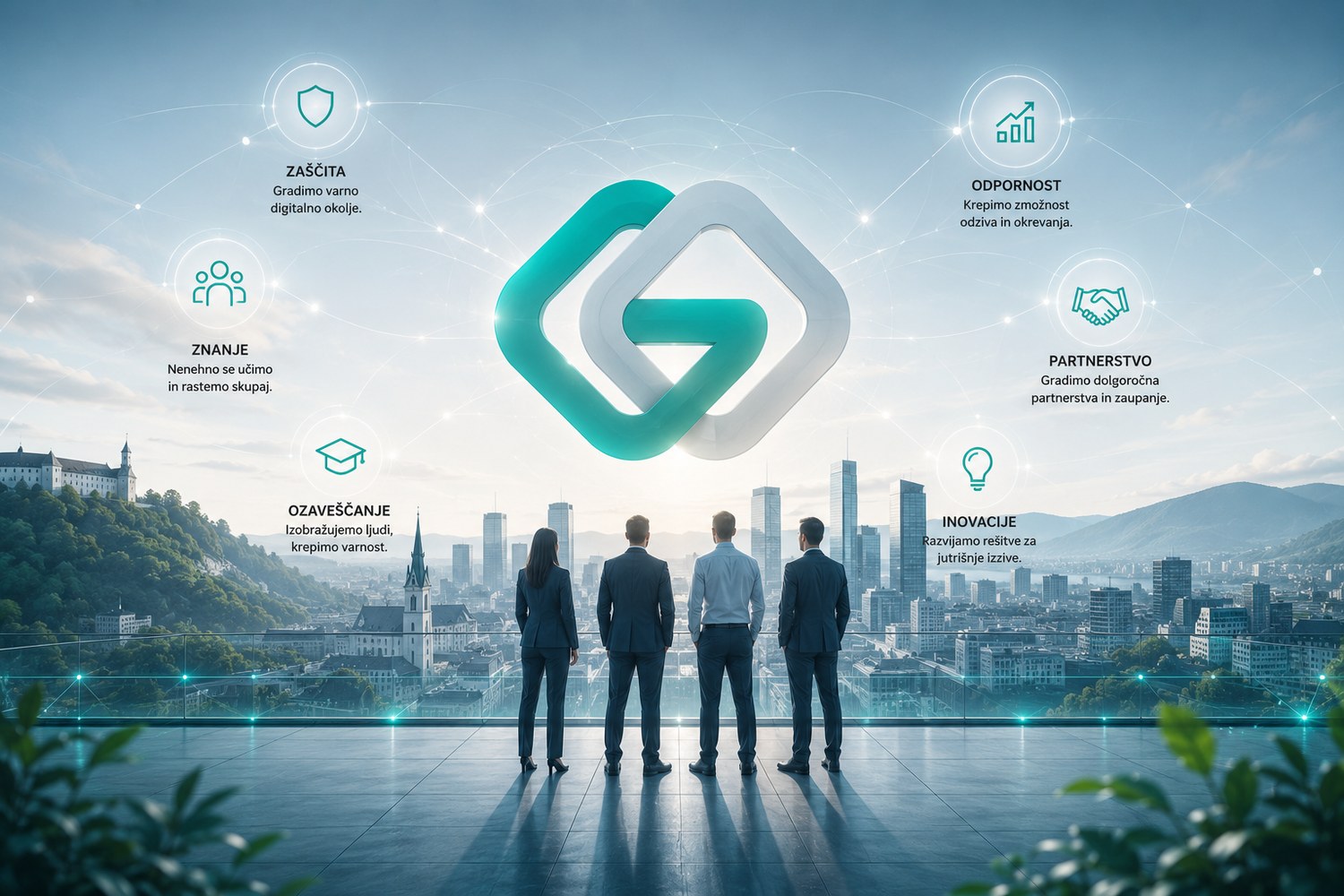 Vizija GO-LIX — zaščita, znanje, ozaveščanje, odpornost, partnerstvo in inovacije kot temelji varne digitalne prihodnosti